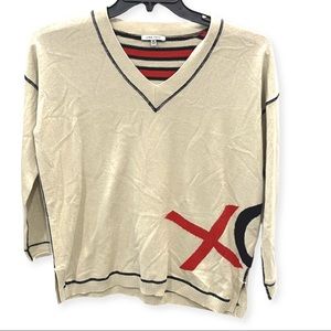 LISA TODD XO Striped Cashmere Blend Sweater size M